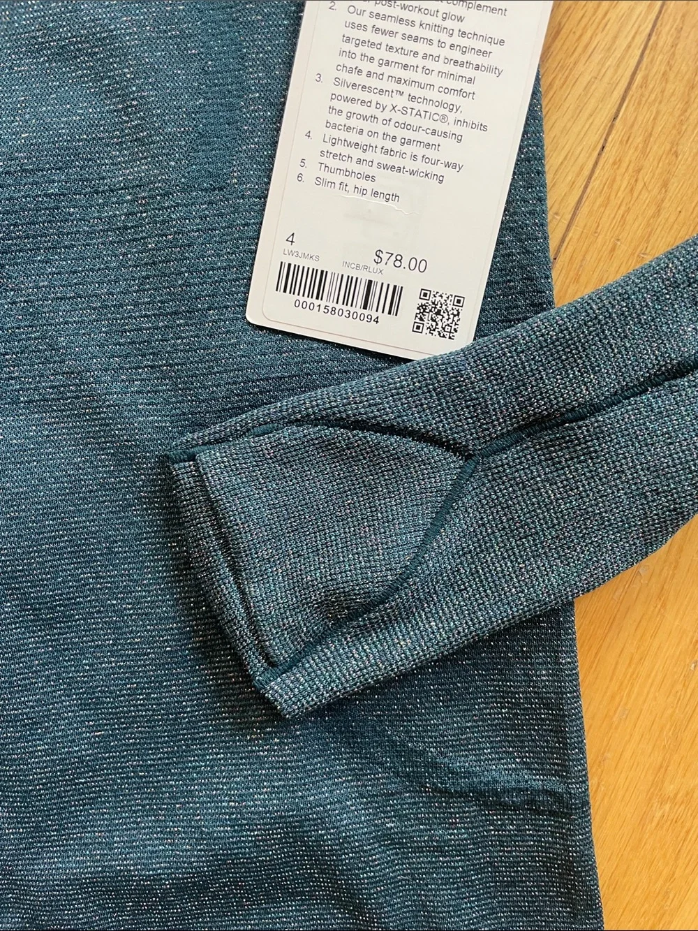 Women's swiftly tech long sleeve 2.0 sparkle - Dark Teal